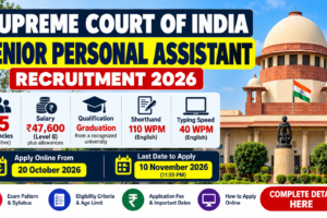 Supreme Court Recruitment 2026 Announcement